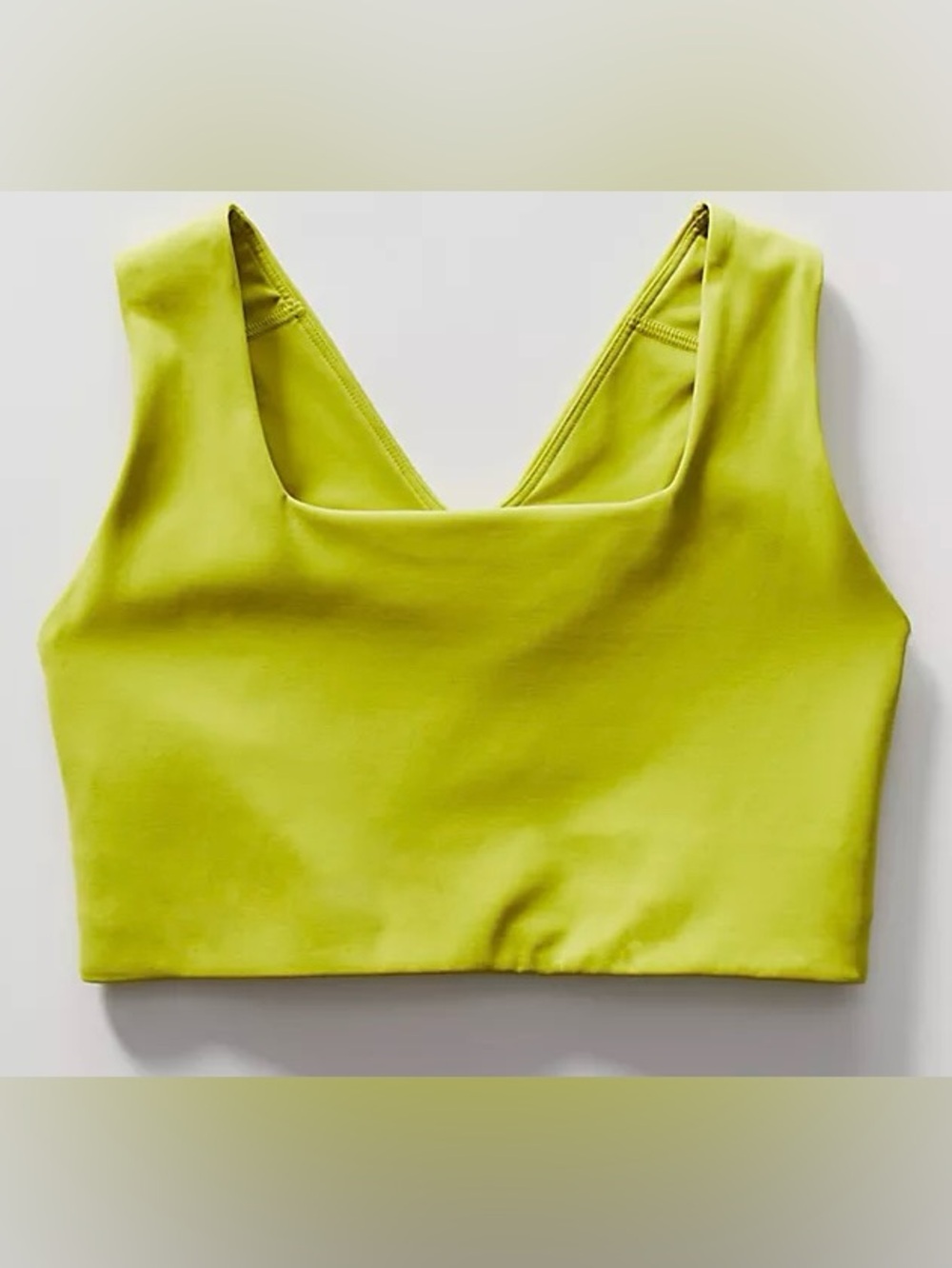 FP Movement by Free People Lime Green V-Back Sports Bra